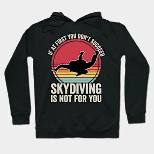 Skydiver Quotes Retro Funny Skydiving Vintage Hoodie